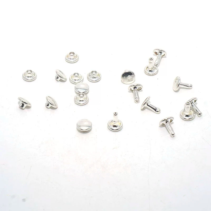 Solid Brass Bright Silver Rivet