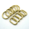 Solid Copper Open D-Ring 10 Pcs