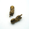 Solid Brass Vintage Keychain