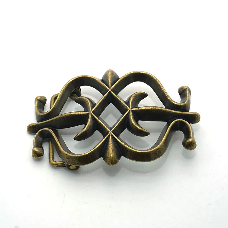 Solid Copper Silver Plated Vintage Unisex Belt Buckle for 38mm Strap
