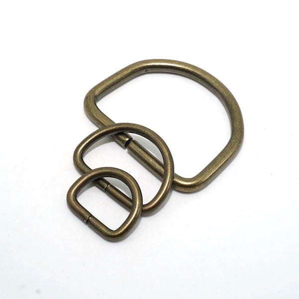 Solid Brass Open D-Ring