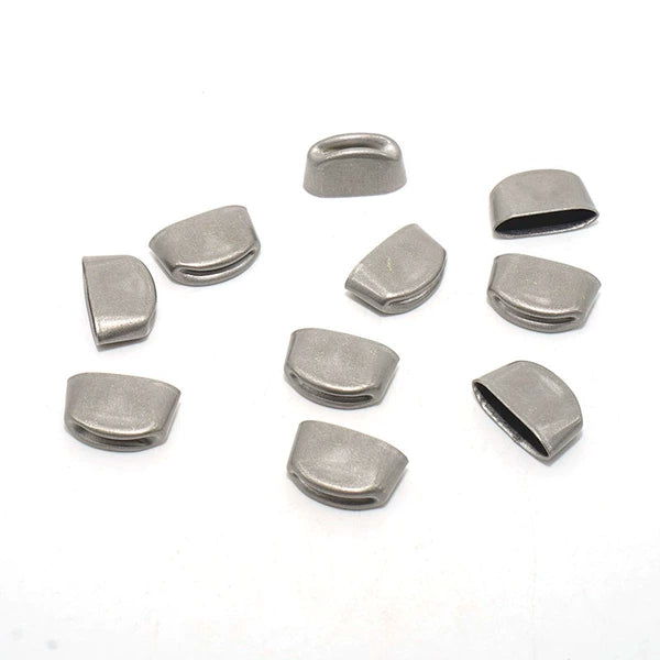 Solid Brass Antique Silver Plated End Clip
