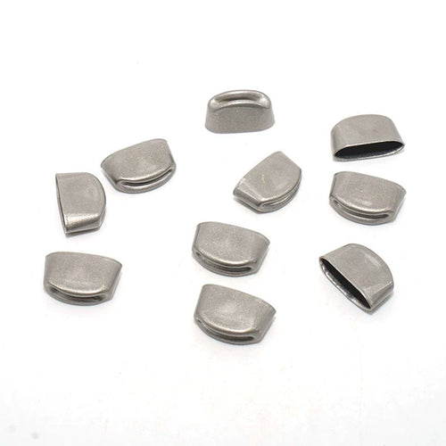 Solid Brass Antique Silver Plated End Clip