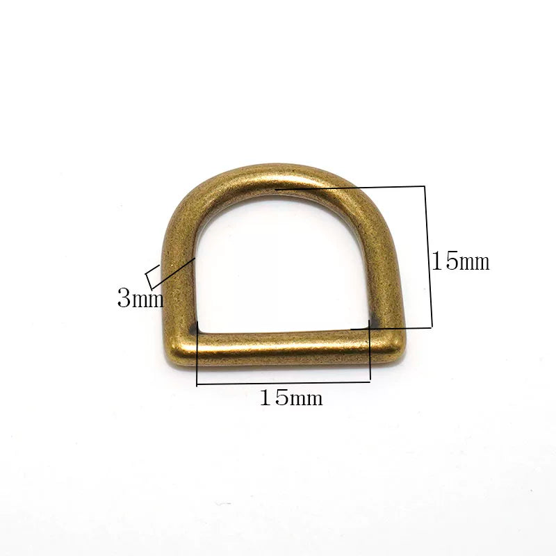 Solid Brass Seamless D-Ring