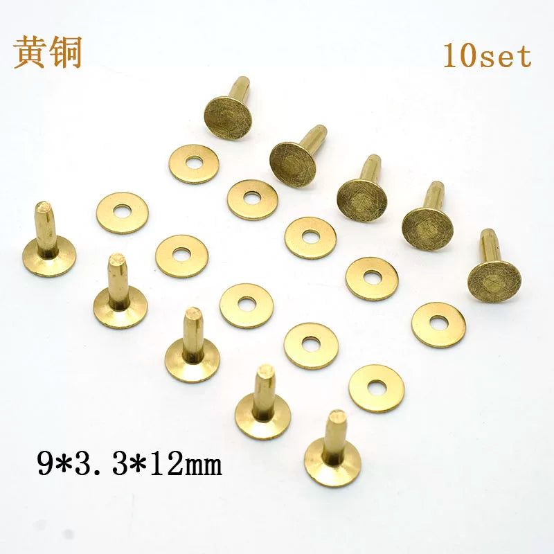 Solid Brass Western Permanent Rivet