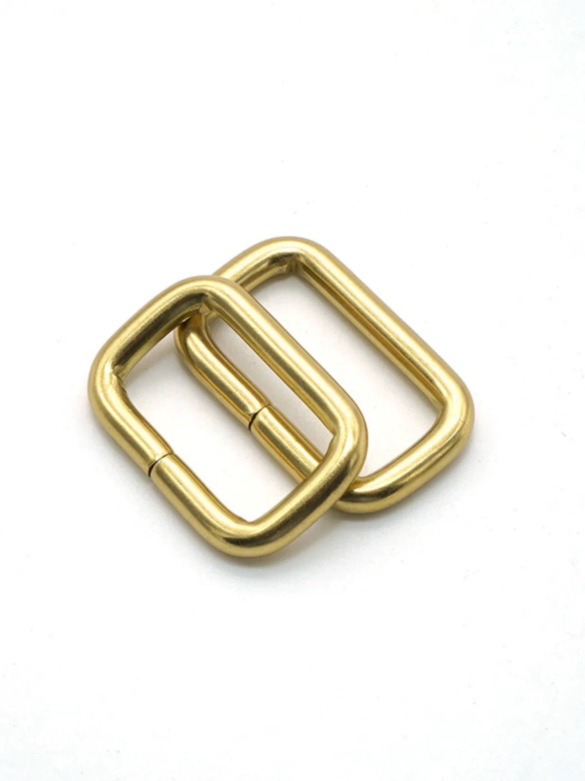 Solid Brass Open Rectangle Ring