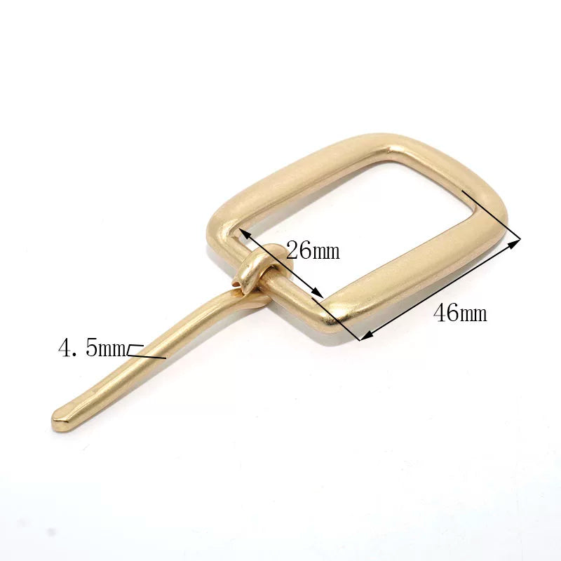 Solid Brass Unisex Pin Buckle