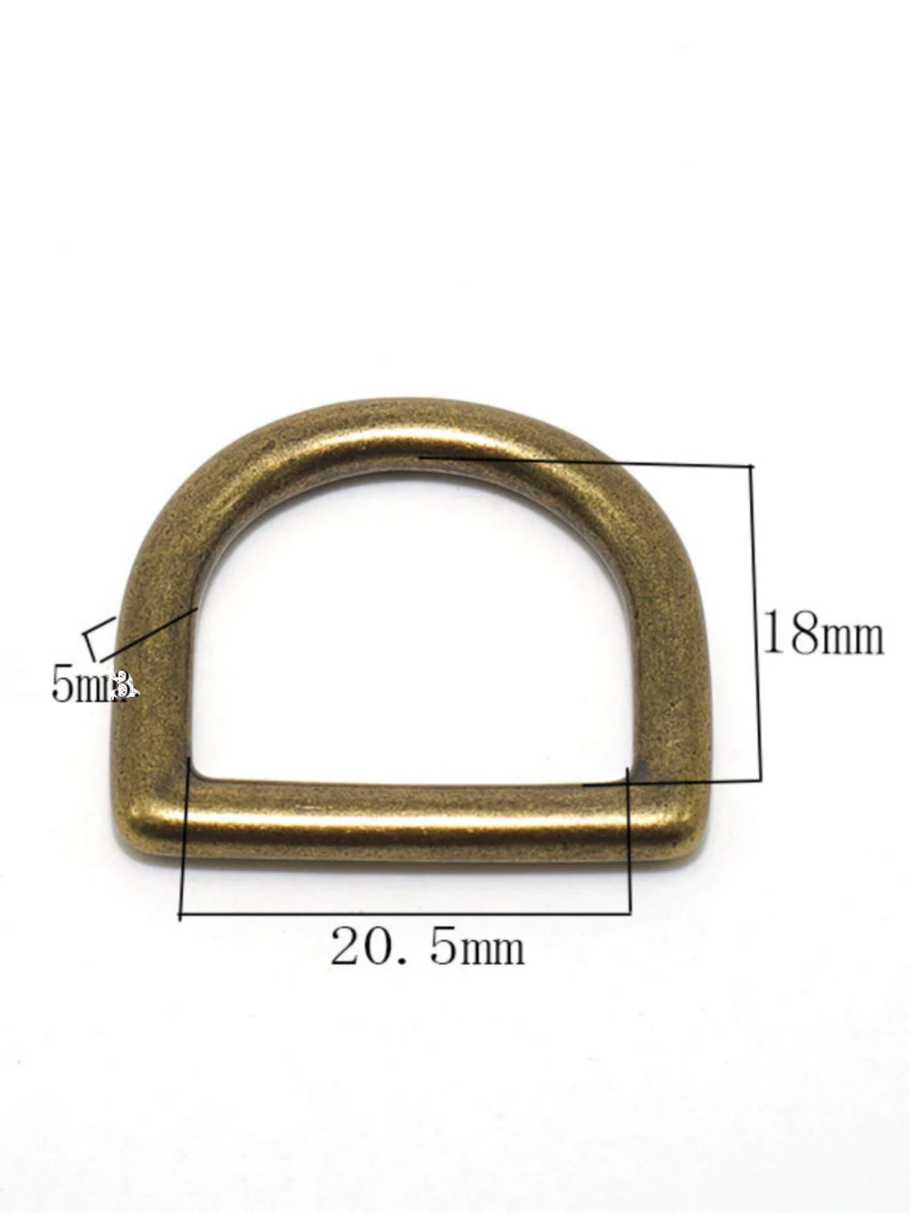 Solid Brass Seamless D-Ring