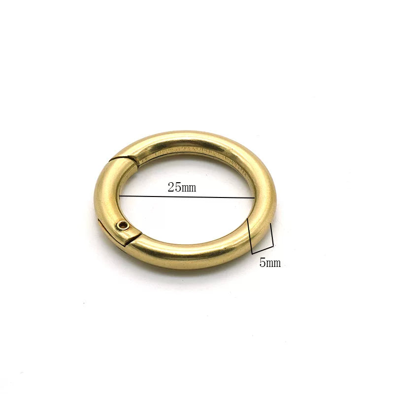 Solid Brass Open O-Ring 2 Pcs