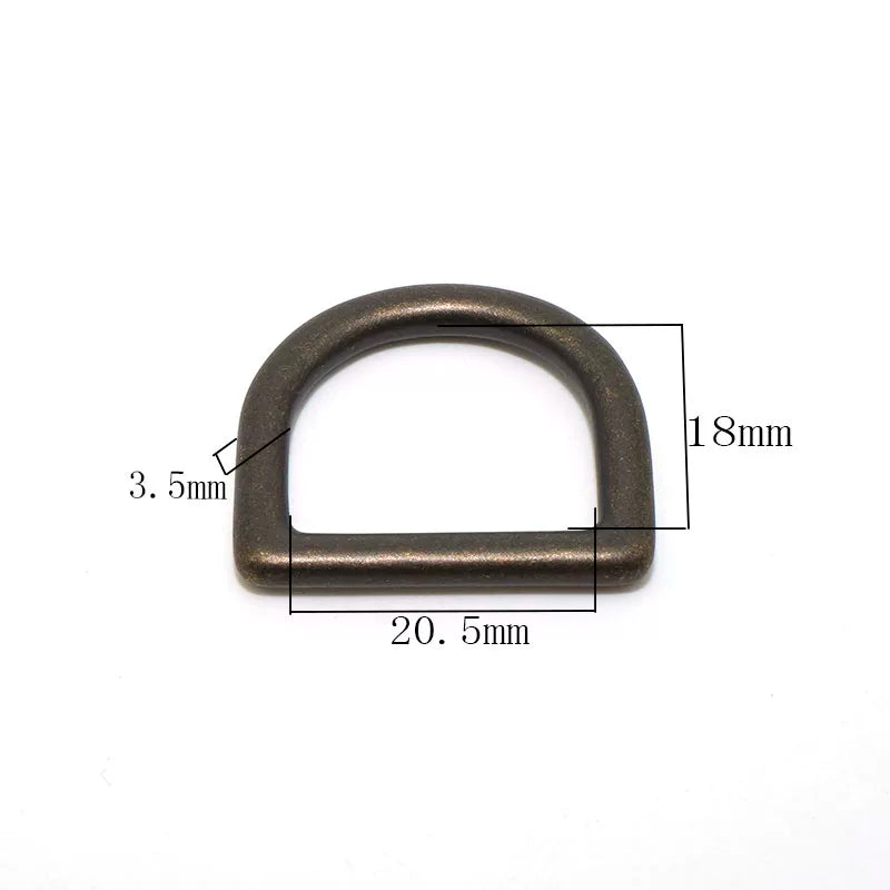 Solid Brass Seamless D-Ring
