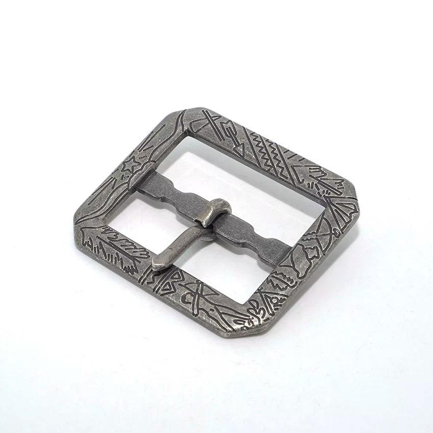 Solid Brass Vintage Western Pin Buckle