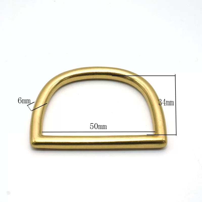 Solid Brass Seamless D-Ring