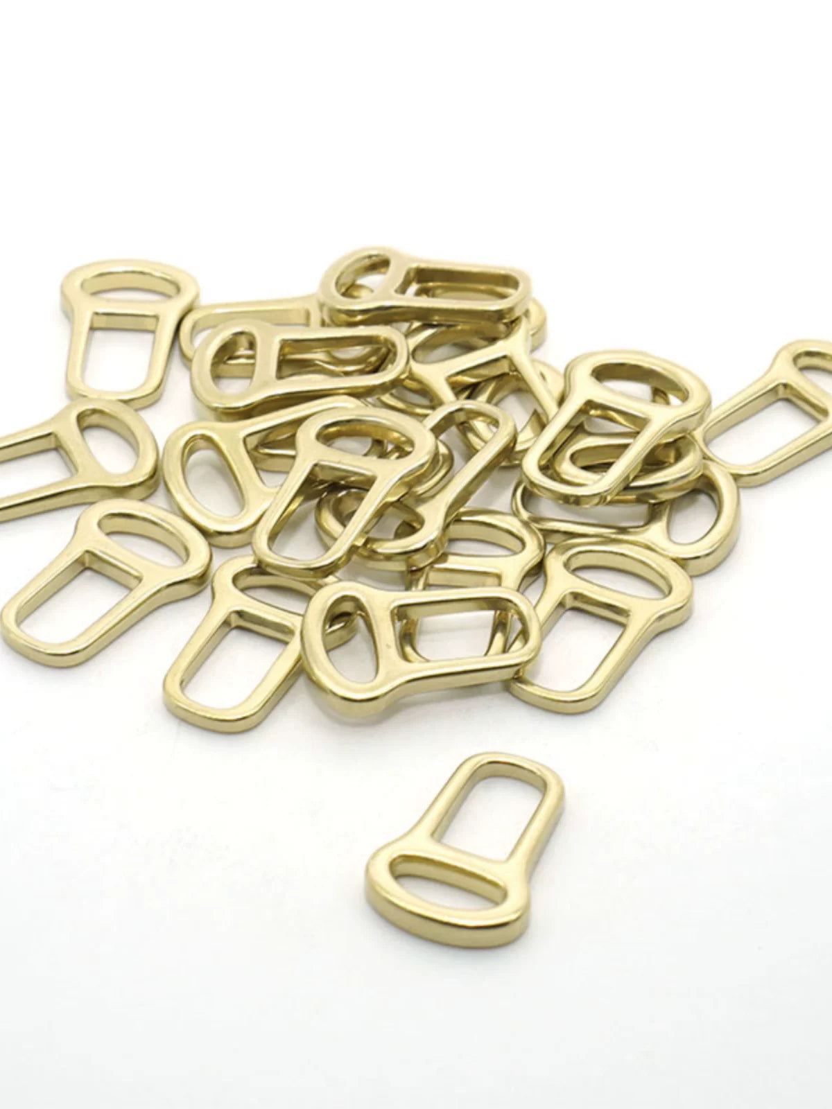 Solid Brass Zipper Pull 10 Pcs
