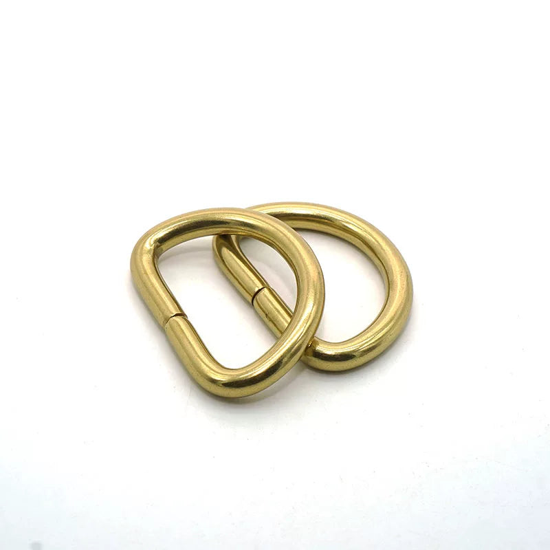 Solid Copper Open D-Ring 10 Pcs