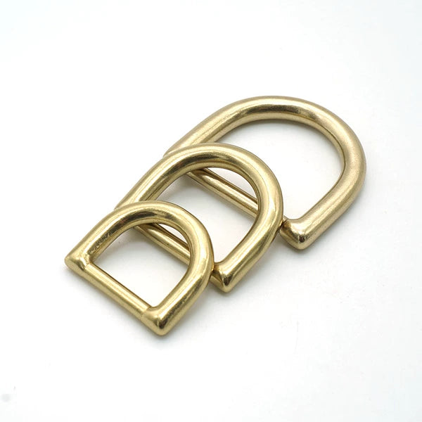 Solid Brass Seamless D-Ring