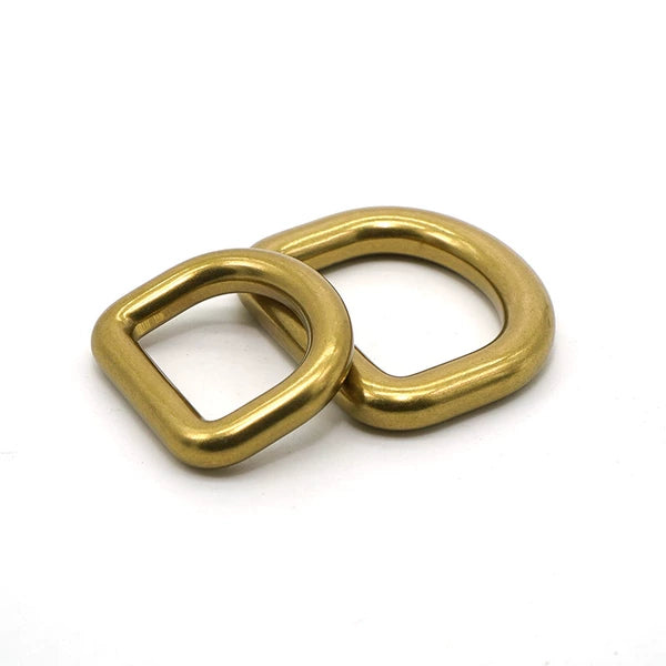 Solid Brass Antique Bronze Seamless Heavy Duty D-Ring