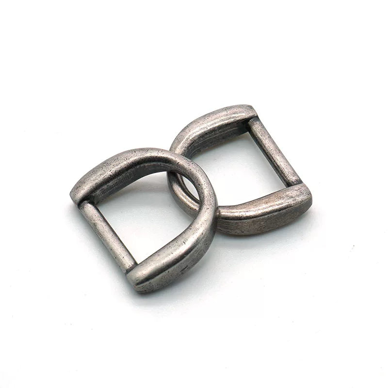 Antique Silver Plated Vintage Solid D-Ring