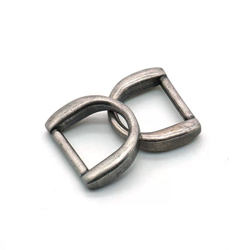 Antique Silver Plated Vintage Solid D-Ring