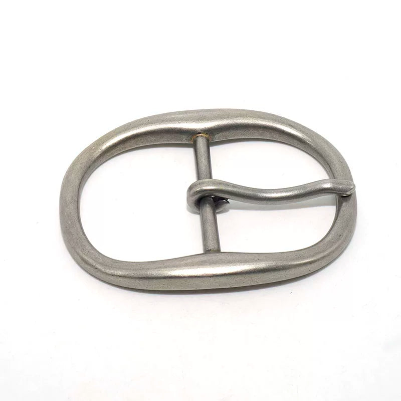 Solid Copper Antique Silver Plated Women's Unisex Tri-Glide