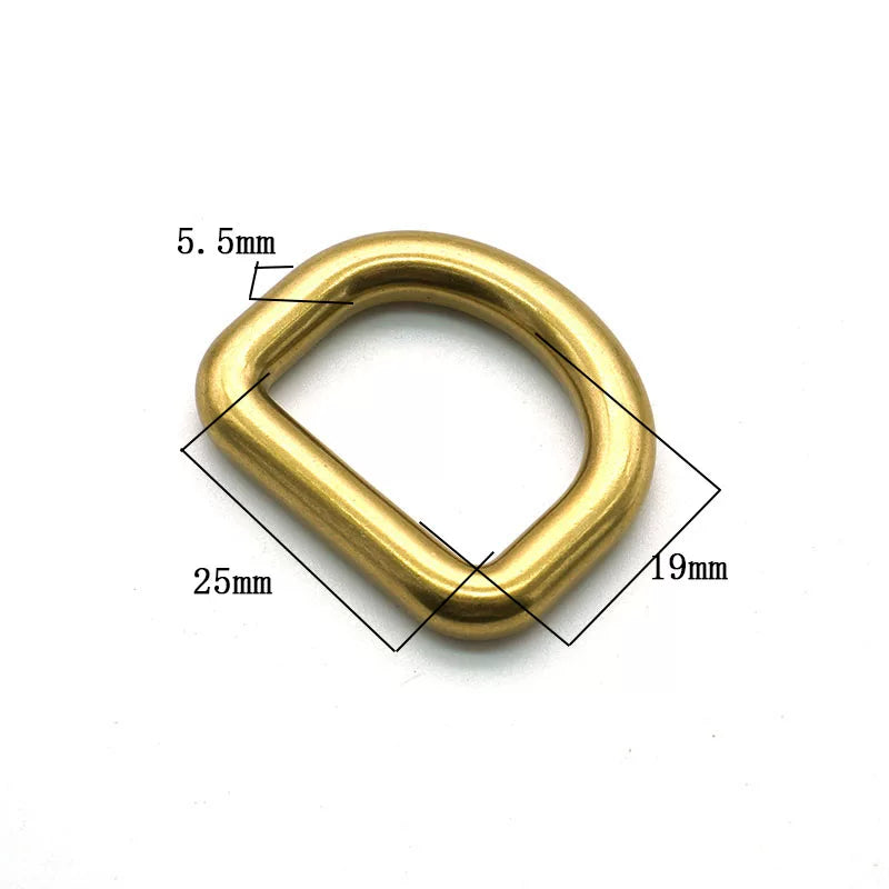 Solid Brass Antique Bronze Seamless Heavy Duty D-Ring