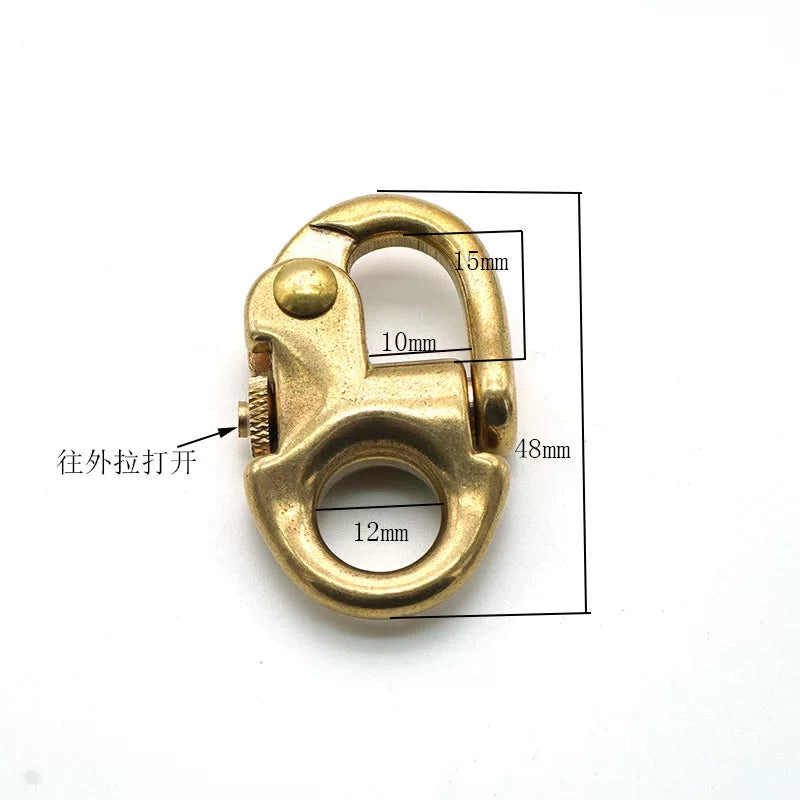 Solid Brass Keychain