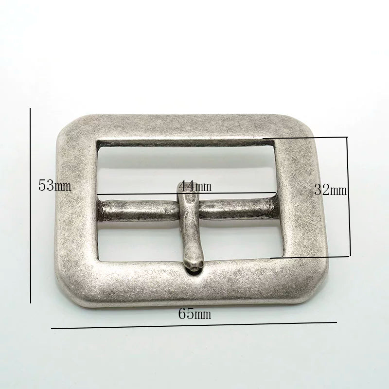 Solid Brass Antique Silver Plated Western Tri-Glide Pin for 44mm Strap
