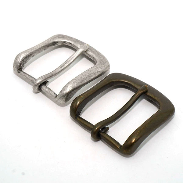 Solid Brass Antique Bronze Vintage Western Pin Buckle 35mm
