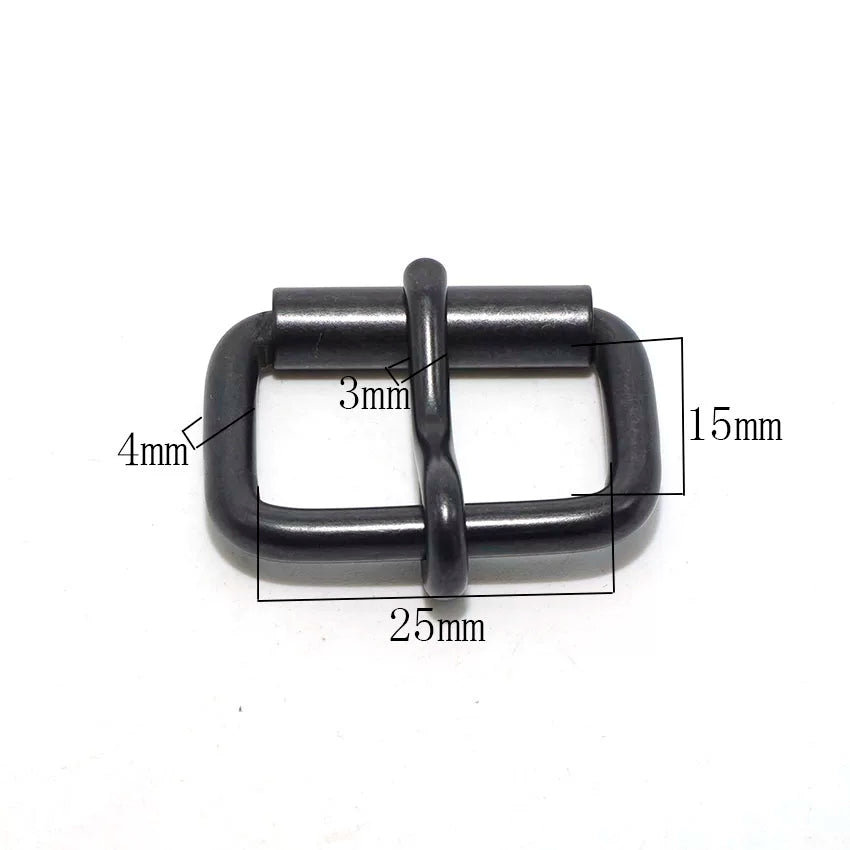 Solid Brass Black Antique Vintage Roller Buckle
