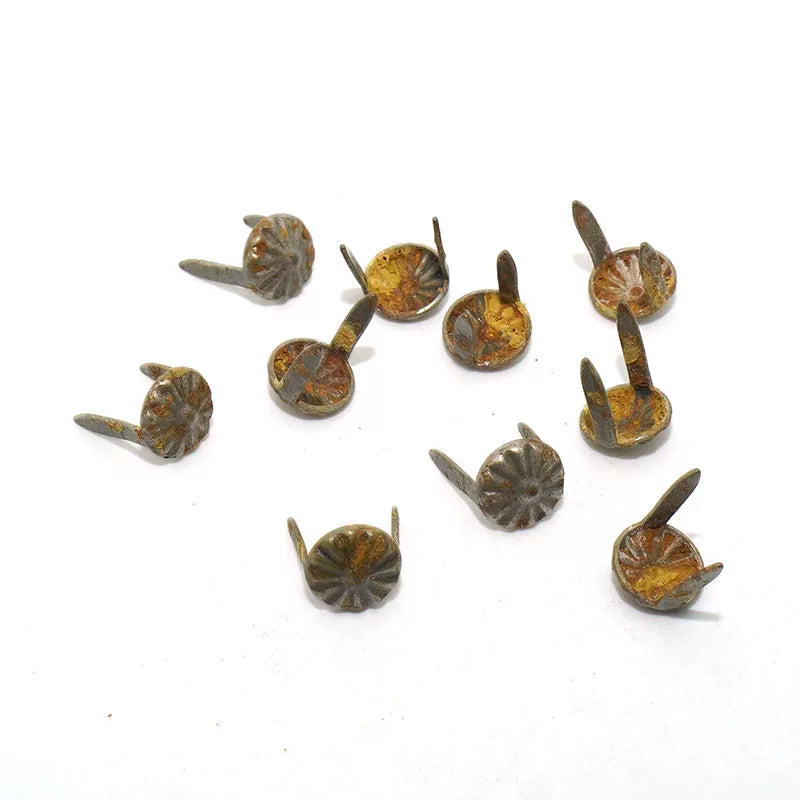 Solid Copper Silver Plated Vintage Rivet