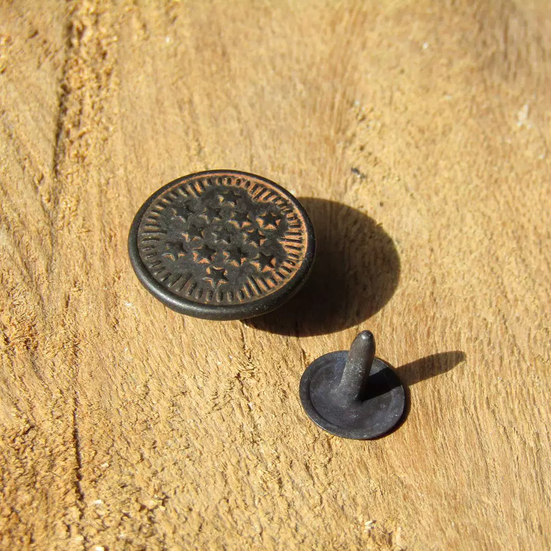 Oxidized Vintage Coat Button