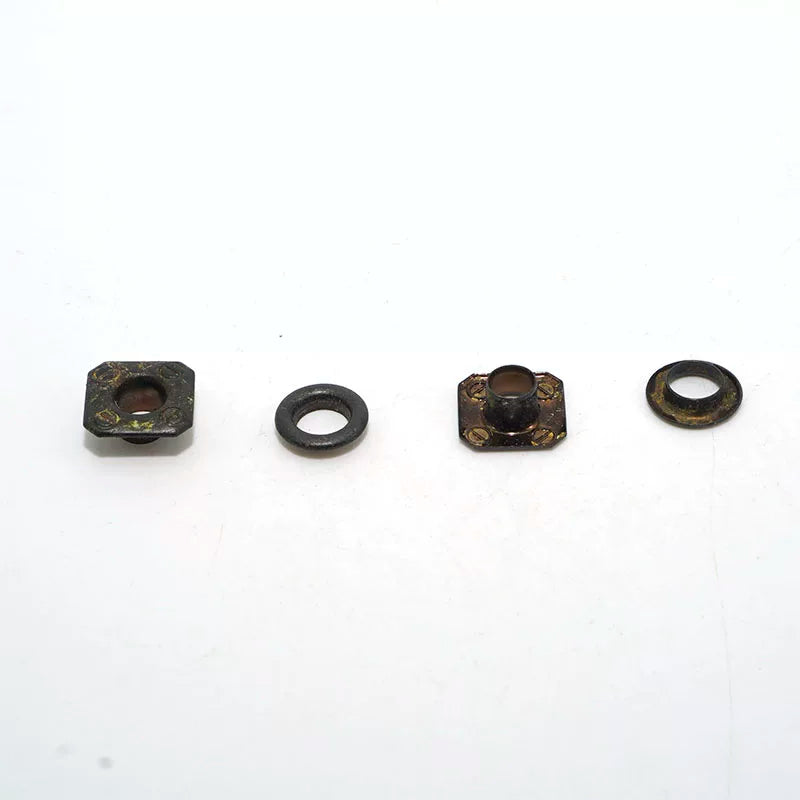 Solid Brass Antique Silver Plated Vintage Rivet