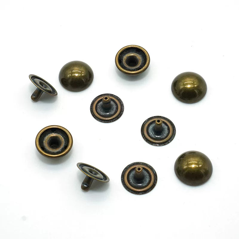 Solid Copper Antique Bronze Rivet 15x8mm