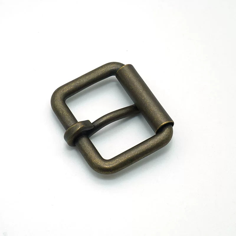 Solid Copper Antique Bronze Roller Buckle 32mm