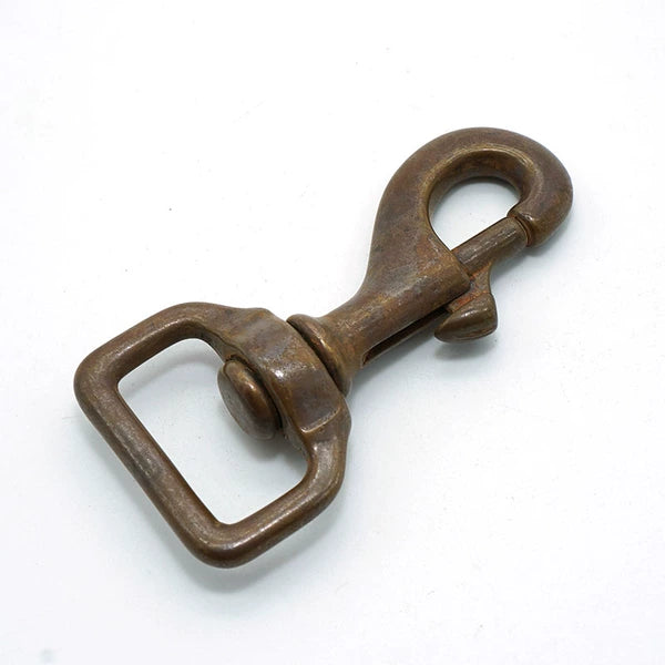 Solid Copper Oxidized Vintage Keychain for 27mm Strap