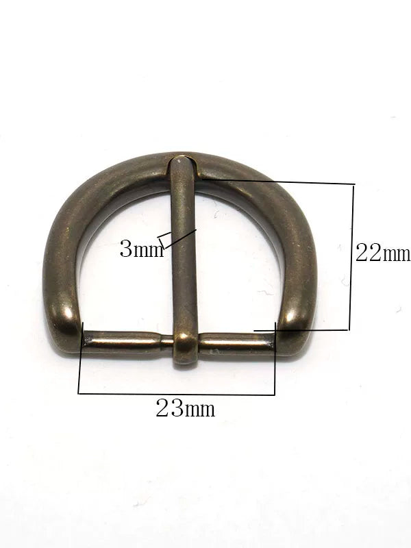 Solid Brass Antique Bronze Vintage Pin Buckle