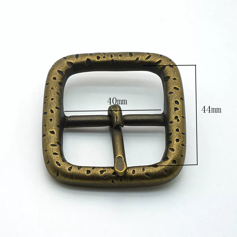 Solid Brass Vintage Men's Pin Buckle for 40mm Strap