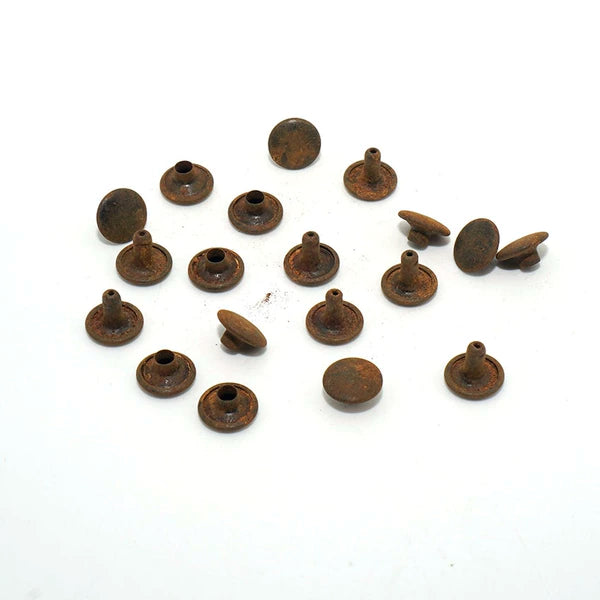 Solid Copper Vintage Button