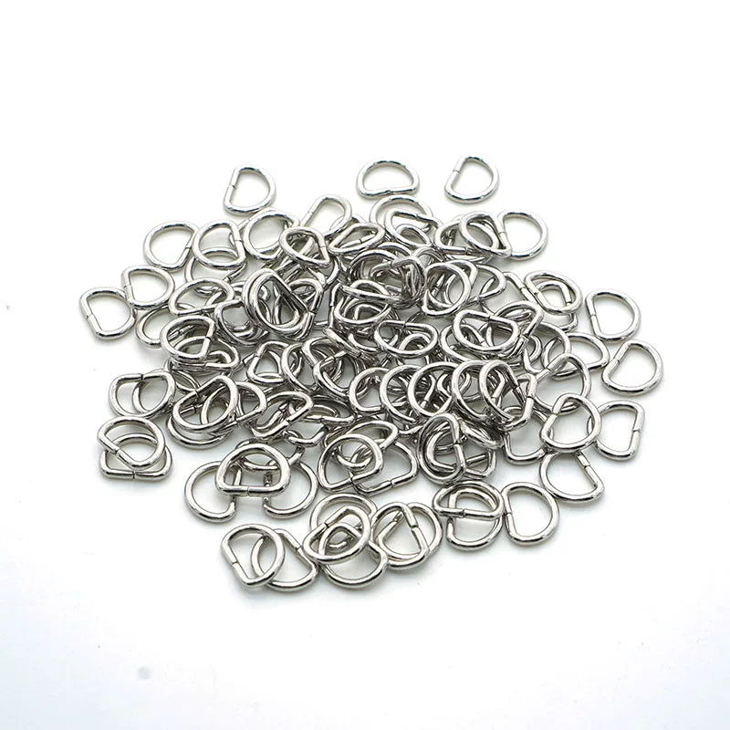 Solid Copper D-Ring 1.8x8mm 100 Pcs