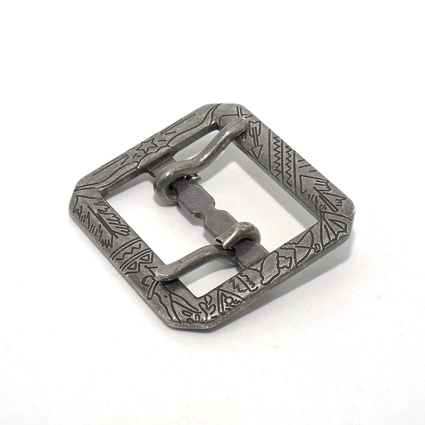 Solid Brass Vintage Western Pin Buckle