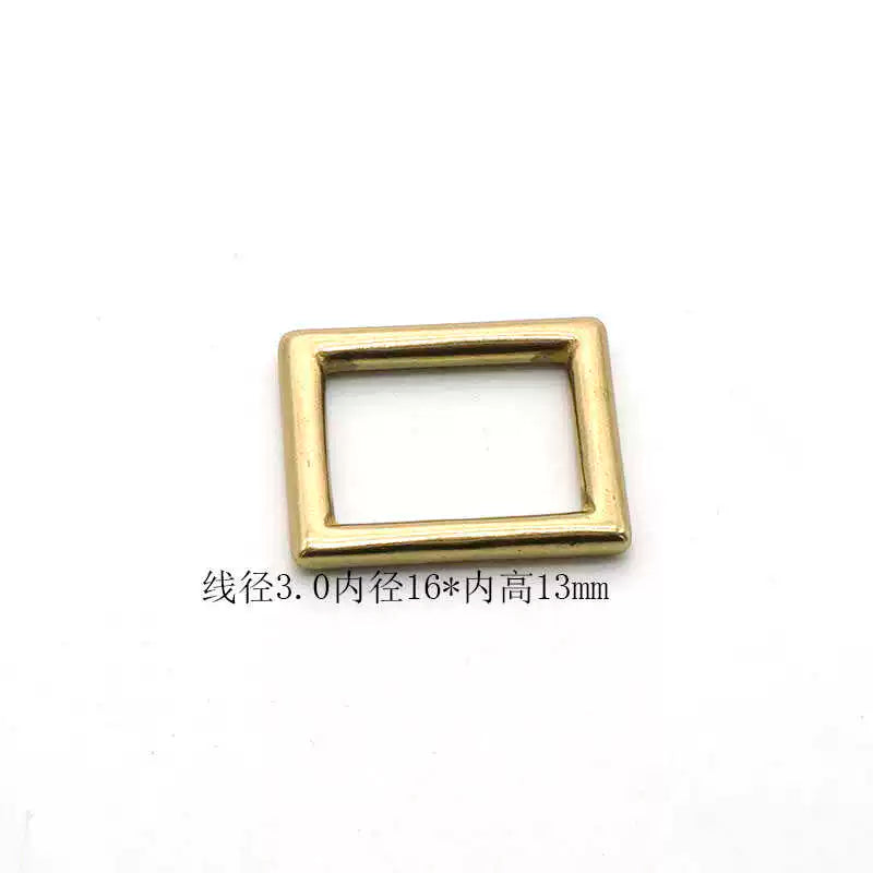 Solid Brass Rectangle Ring