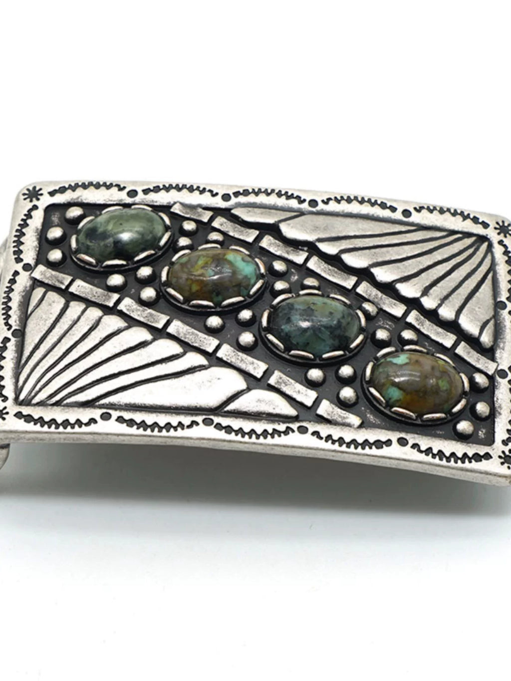 Solid Copper Antique Silver Plated Belt Buckle for 37mm Strap