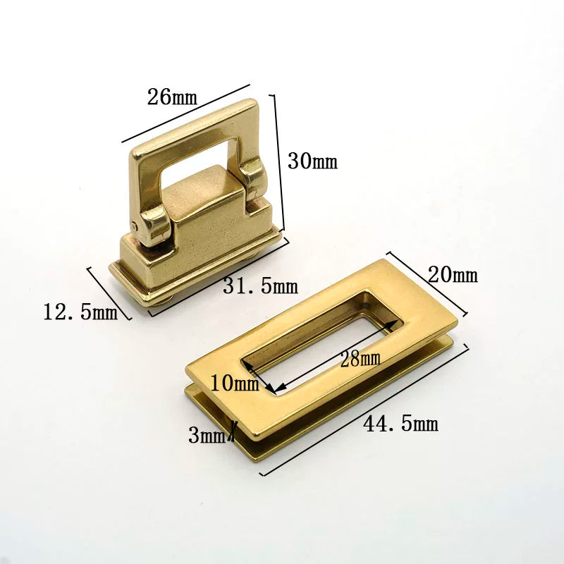 Solid Brass Clip Buckle
