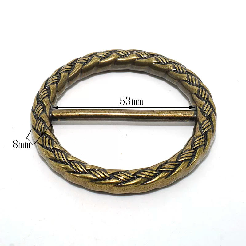 Solid Brass Vintage Patterned Tri-Glide