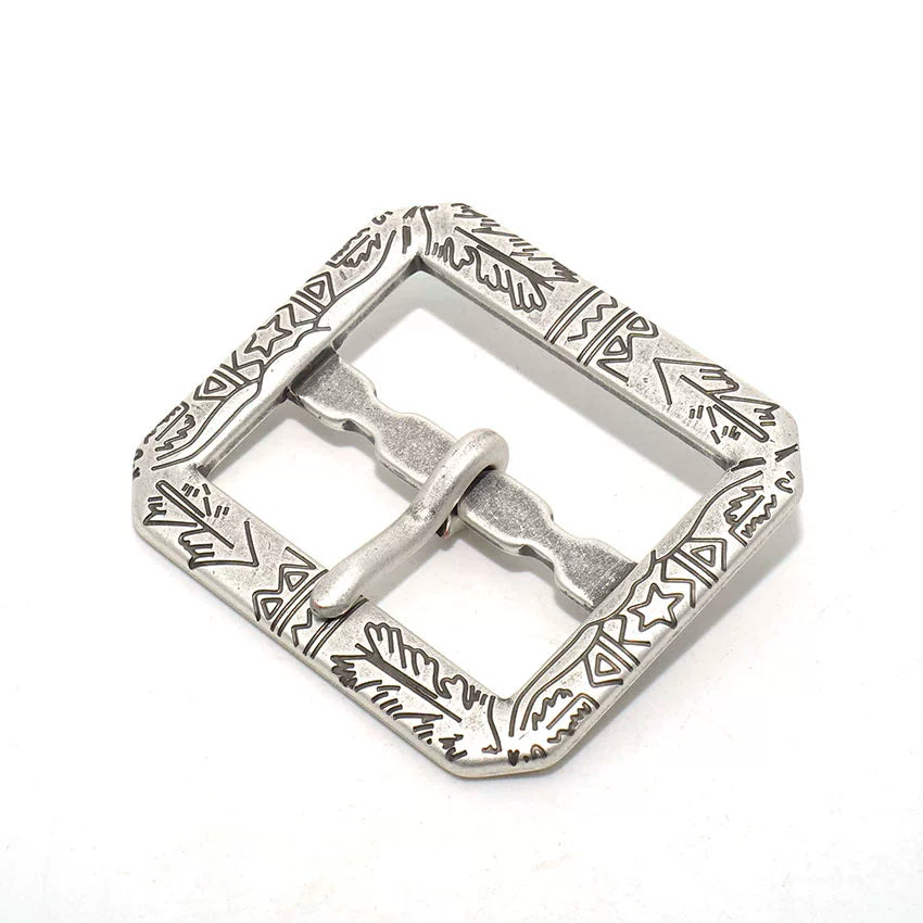 Solid Copper Antique Silver Plated Tri-Glide Pin for 40mm Strap