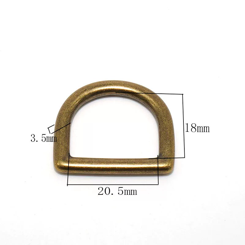 Solid Brass Seamless D-Ring