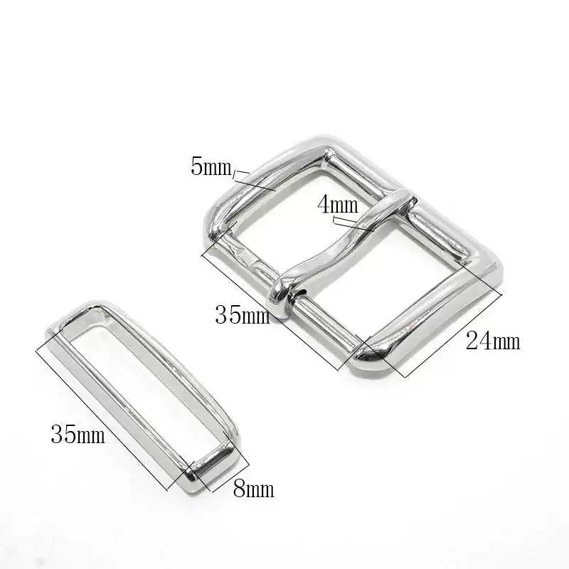 Solid Brass Vintage Pin Buckle for 35mm Strap