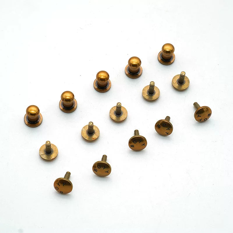 Solid Copper Double Cap Rivet