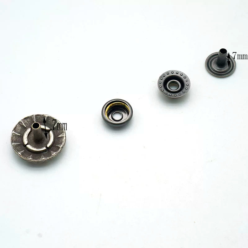 Solid Copper Snap Fastener 18mm 4-Piece Set
