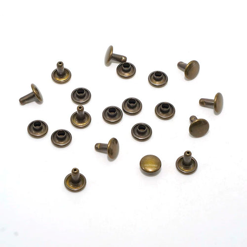 Solid Brass Antique Bronze Rivet 8x7mm
