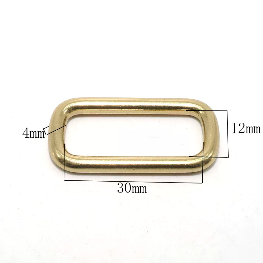 Solid Brass Rectangle Ring